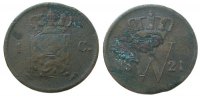 Niederlande 1 Cent Ku Wilhelm I, Utrecht, Schulman 325 -