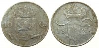 Niederlande 10 Cents Ag Wilhelm I, B (Brüssel), Schulman 310 -
