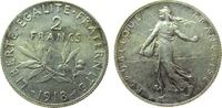 Frankreich 2 Francs Ag Semeuse -