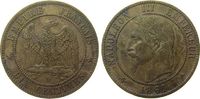 Frankreich 10 Centimes Br Napoleon III, A (Paris) -
