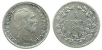 Niederlande 5 Cents Ag Wilhelm III -