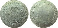 Frankreich 1/2 Ecu aux palmes Ag Louis XIV, C (Caen), ca. 13,02 Gramm -