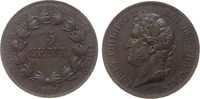 Frankreich 5 Centimes Ku Louis Philippe I, Essai, kleine Randfehler -