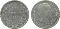 Niederlande 10 Cents Ag Wilhelm III, Schulman 662 -