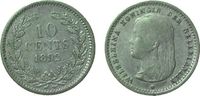 Niederlande 10 Cents Ag Wilhelmina I, Schulman 876 -