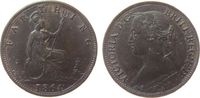 GB Großbritannien ab 1708 Farthing Br Victoria, ohne Serife -