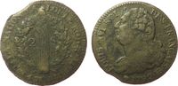 Frankreich 2 Sols Br Louis XVI, BB (Strasbourg), Dupl.1722, Typ: Francais, Zainende -