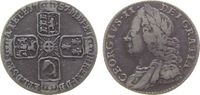 GB Großbritannien ab 1708 6 Pence Ag Georg II -