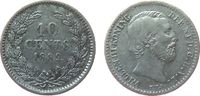 Niederlande 10 Cent Ag Wilhelm III, Schulman 664 -