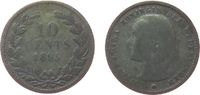Niederlande 10 Cents Ag Wilhelmina I, Schulman 880 -