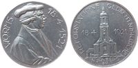 Reformation / Religion Medaille Aluminium Nürnberg, auf die Grundsteinlegung der Reformations-Gedächniskirche und die 4. Säkularfeier in Nürnberg, Brustbild Mar -