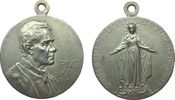 Vatikan tragbare Medaille Silber Pius XI (1922-1939) - auf Maria Himmelskönigin, Brustbild nach rechts / Hl. Maria mit ausgebreiteten Armen auf Wolke, v. -