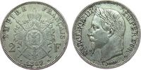 Frankreich 2 Francs Ag Napoleon III, BB (Straßburg), etwas Belag -