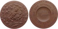 Märchen Medaille Böttger Steinzeug Meissen - Tag der Offenen Tür, Dornröschen, ca. 42,5 MM, braun -