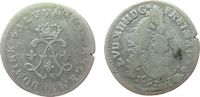 Frankreich 4 Sols aux 2 L Ag Louis XIV, D (Lyon) -