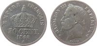 Frankreich 50 Centimes Ag Napoleon III, A (Paris) -
