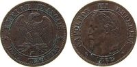 Frankreich 2 Centimes Br Napoleon III, BB (Strasbourg), Gad.104 -