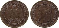 Frankreich 2 Centimes Br Napoleon III, K (Bordeaux), Gad.104 -