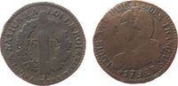 Frankreich 6 Deniers Br Louis XVI, BB (Strasbourg), Typ: Francais -
