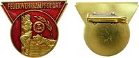 DDR Abzeichen -- Feuerwehrkampfsport, ca. 29,6 x 35 MM -