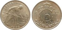 Luxemburg 1 Franc KN Hüttenarbeiter, Prachtstücke