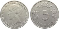 Luxemburg 5 Francs KN Charlotte, Schön 34