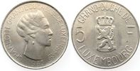 Luxemburg 5 Francs KN Charlotte, Schön 35