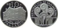 San Marino 10 Euro 2008 Ag Palladio, ohne Verpackung pp