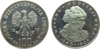 Polen 100 Zlotych Ag Helena Modrzejewska, etwas angelaufen -