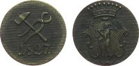 Jetons Jeton Bronze vergoldet Schmiedezunft, Zange und Hammer - darunter 1827 / Schmied nach links in Kartusche, darüber Krone, ca. 19,8 MM Picture