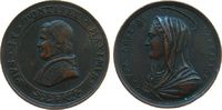 Vatikan Medaille Bronze Pius IX (1846-78), Brustbild nach links / Jungfrau Maria - Causa Nostrae Laetitiae, Signatur: NC, ca. 31,2 MM, kleine Ran -