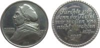 Reformation / Religion Medaille 1917 Eisen Luther Martin (1483 -1546) - auf die 400-Jahrfeier der Reformation in Dresden, Brustbild nach links / ...