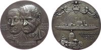 Musik Medaille Bronze versilbert Gruber Franz (1787-1863) und Josef Mohr - zum 100. Todestag von Franz Mohr, Komponist und Textdichter des Wei -