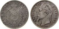 Frankreich 2 Francs Ag Napoleon III, A (Paris) -