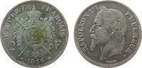 Frankreich 2 Francs Ag Napoleon III, A (Paris) -