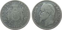 Frankreich 2 Francs Ag Napoleon III, BB (Strasburg) -