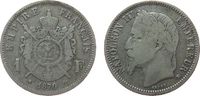 Frankreich 1 Franc Ag Napoleon III, BB (Strasbourg) -