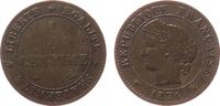 Frankreich 1 Centime Br Ceres, A (Paris) -