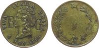 Italien Jeton Messing Emanuel II - Italien annektiert Venedig 4. Nov. 1866, Dritter Unabhängigkeitskrieg, Stadtgöttin mit Umschrift und Punzen -