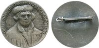 Reformation / Religion Medaille Zink Luther Martin, Leipzig, 400 Jahre deutsche Schriftsprache, ca. 33,5 MM, mit intakter Nadel -