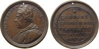 Vatikan Medaille Bronze Clemens XI (1700-21) - auf die Überführung des Leichnams Papsts Leo I in die große Krypta des Petersdoms, Brustbild nach -