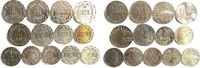 Niederlande 7 x 2,5 Ecu / 6 x 10 Ecu KN Geert Groote, Maastrich, Wilhelm I, Erasmus, Besuch der königlichen Familie in den Niederländischen Antillen, Leeghwater, Sil -