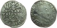Polen 3 Gröscher Ag Sigismund III (1587-1632), L - FS - C / HR, Bromberg -