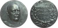 erster Weltkrieg Medaille Zink Moltke von - Generalstabschef, Brustbild halbrechts / Erinnerung an den Weltkrieg 1914/1918, v. BHM Pforzheim, ca. 34 MM, k -
