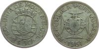 Mosambik 2 1/2 Escudos Ag Schön 12 -