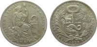 Peru 1 Sol Ag Republik -