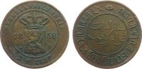 Niederl. Indien 2 1/2 Cents Ku Königreich Niederlande - Netherlands, etwas Grünspan -
