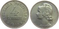 Portugal 4 Centavos KN etwas fleckig -