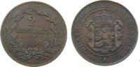 Luxemburg 2 1/2 Centimes Br mit Serife -