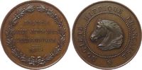 Frankreich Medaille Bronze Gesellschaft für Pferdesport - Société Hippique Francaise, Pferdekopf nach links / Mehrzeiler im Kranz über Datum: 1885 -
